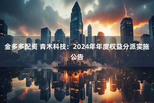金多多配资 青木科技：2024年年度权益分派实施公告