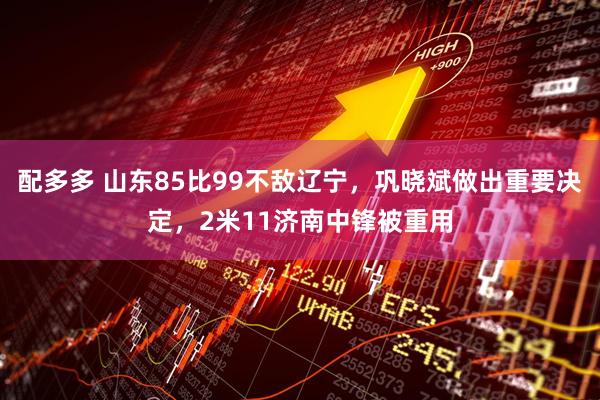 配多多 山东85比99不敌辽宁，巩晓斌做出重要决定，2米11济南中锋被重用