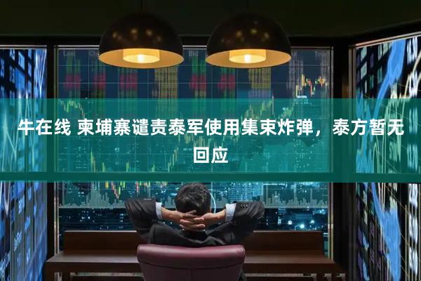 牛在线 柬埔寨谴责泰军使用集束炸弹，泰方暂无回应