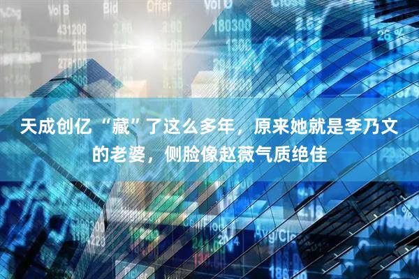 天成创亿 “藏”了这么多年，原来她就是李乃文的老婆，侧脸像赵薇气质绝佳